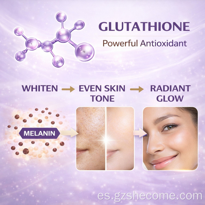 Shecome efecto antienvejecimiento Glutatión Cápsulas blanqueadoras